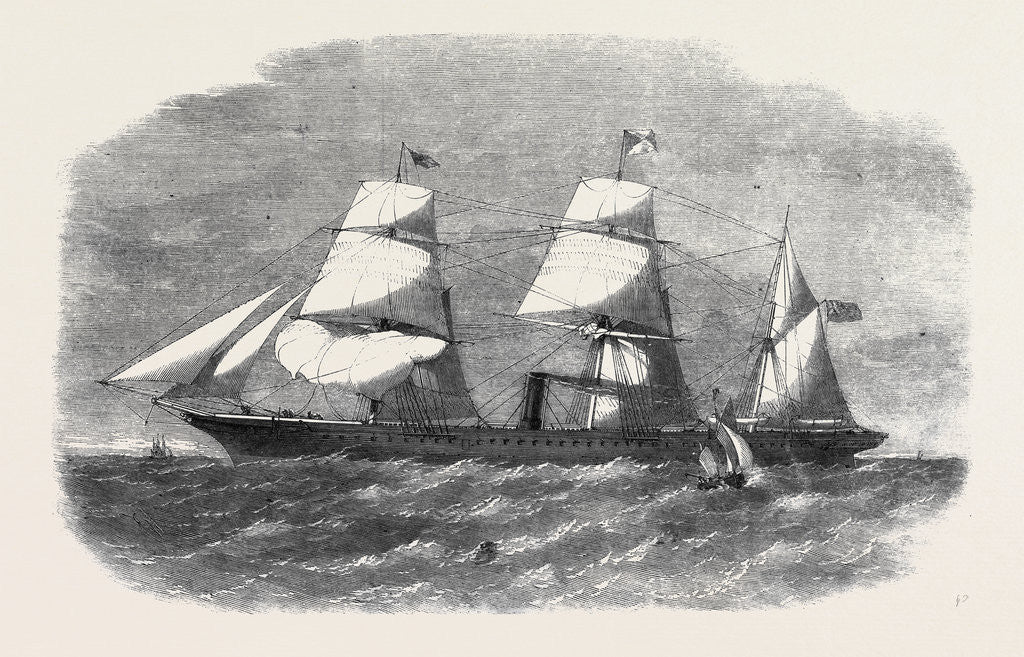 Detail of The Peninsular and Oriental Company's New Steamship Mooltan August 3 1861 by Anonymous