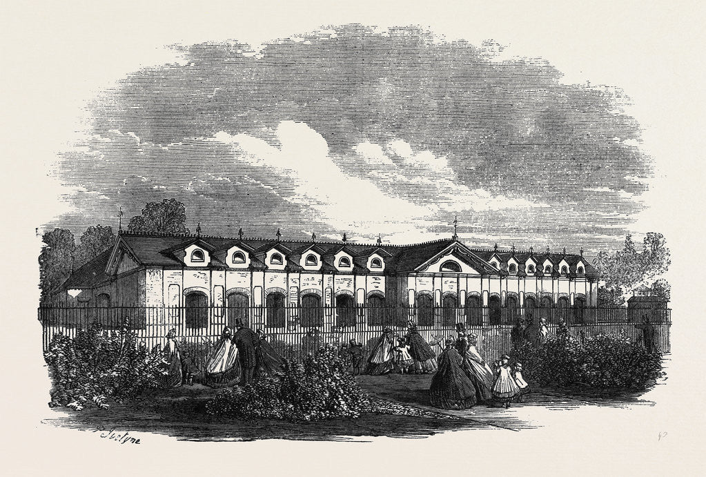 Detail of New Antelope House in the Gardens of the Zoological Society Regent's Park by Anonymous