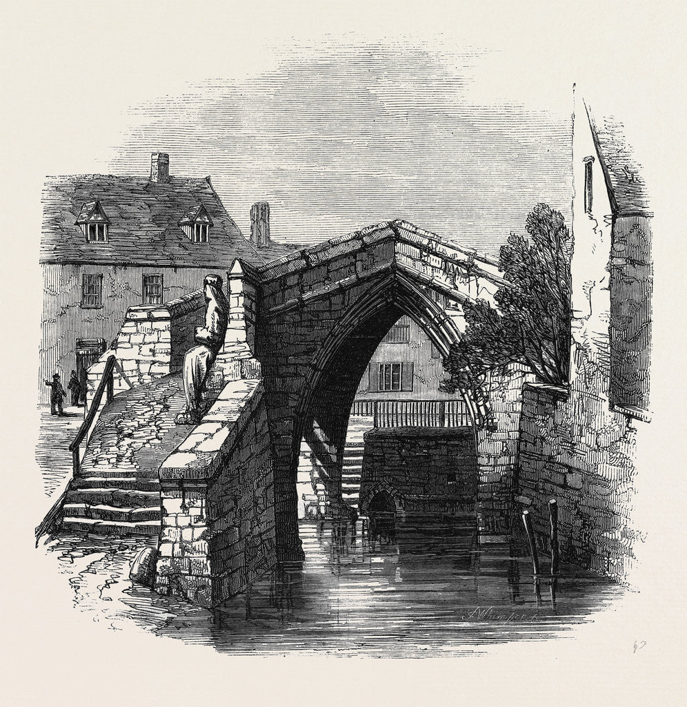 Detail of Crowland Bridge Lincolnshire the Archaeological Institute of Great Britain and Ireland by Anonymous