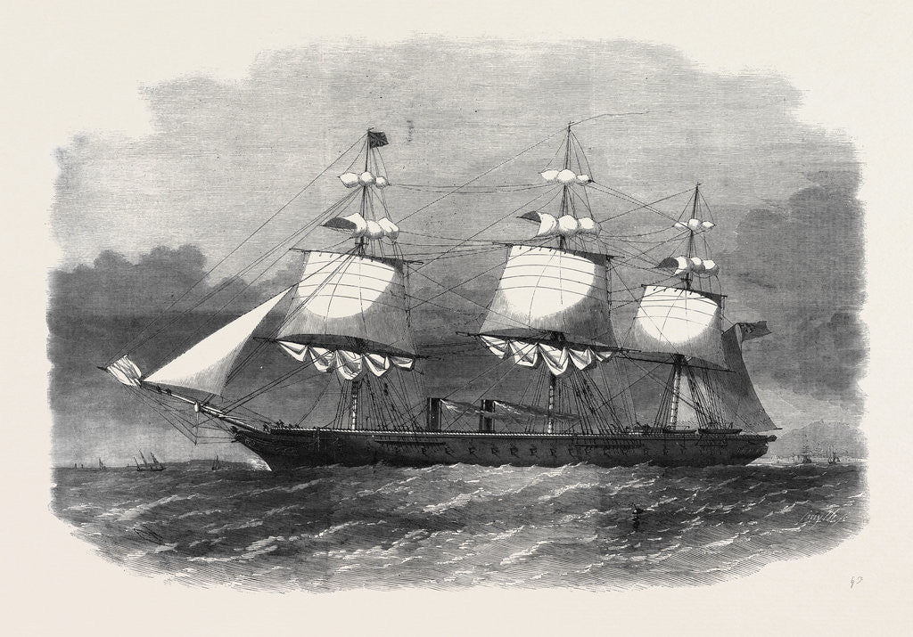 Detail of Her Majesty's Ironclad Steamfrigate Warrior 40 Guns by Anonymous