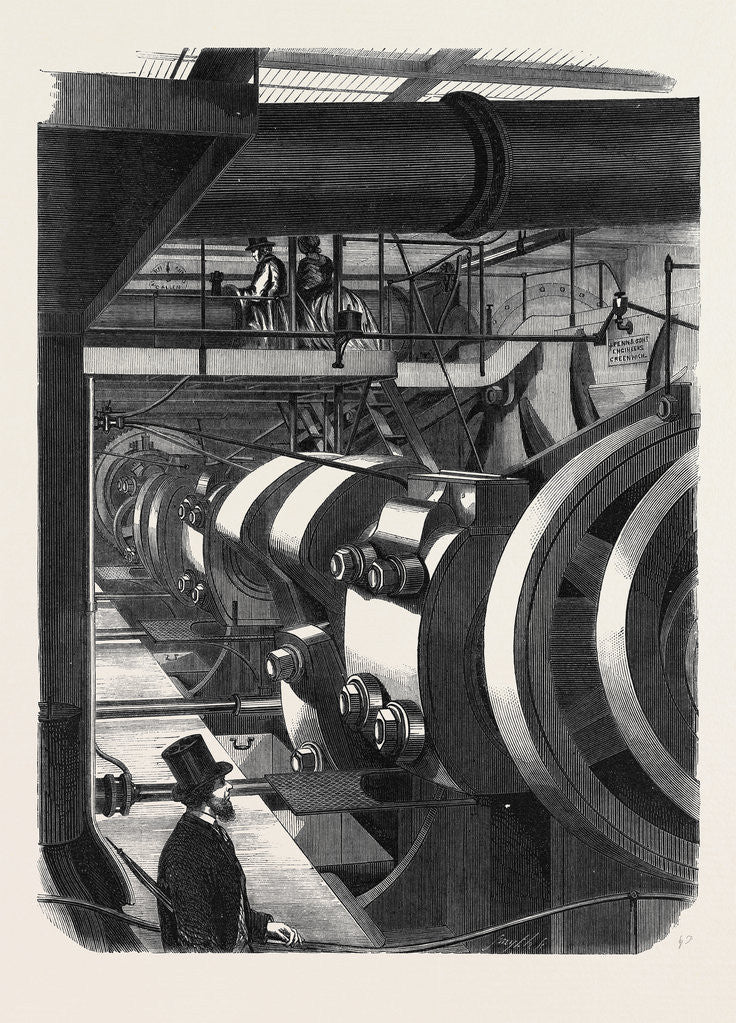 Detail of The Engines of H.M. Steamfrigate Warrior by Anonymous