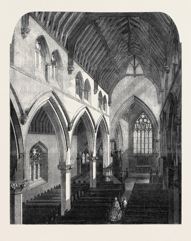 Detail of New Church of St. Luke Euston Road St. Pancras by Anonymous