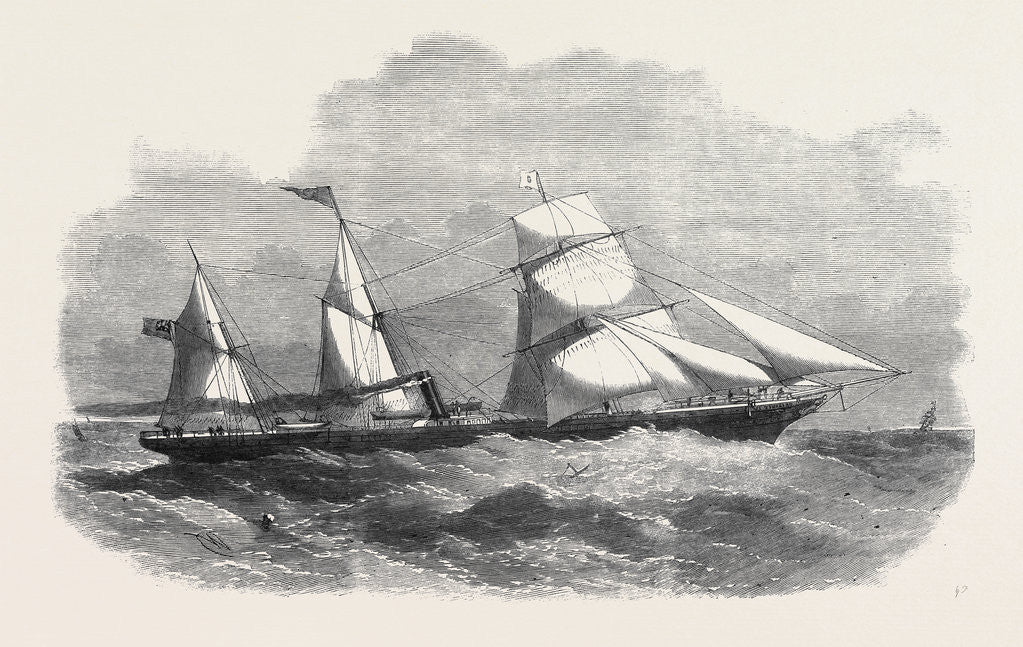 Detail of The New Screw Steamer Sicilia by Anonymous