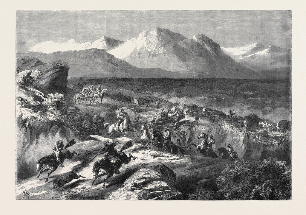 Detail of A Recent Wild Boar Hunt in Algeria by Anonymous