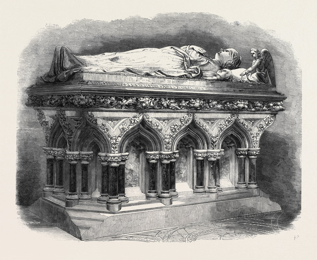 Detail of Monument to Lady John Manners in the Mortuary Chapel of Rawsley Church by Anonymous