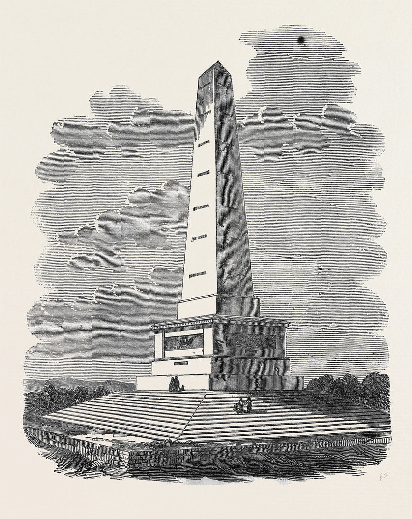 Detail of Her Majesty's Visit to Ireland: The Wellington Monument Phoenix Park Dublin by Anonymous