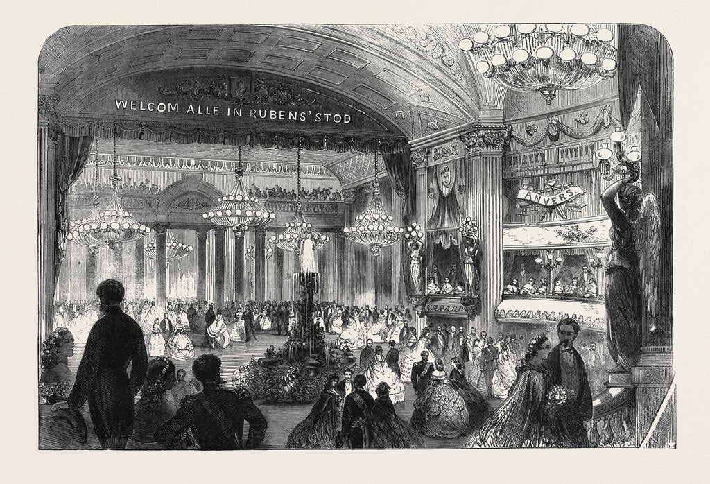 Detail of Ball Given in the Theatre at Antwerp on the Occasion of the Artistic Congress Recently Held in that City by Anonymous