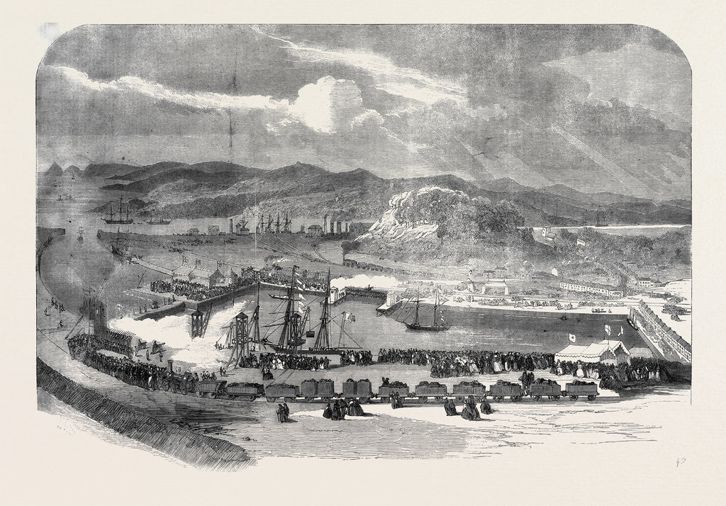 Detail of New Floating Docks at Britonferry Near Neath Glamorganshire by Anonymous