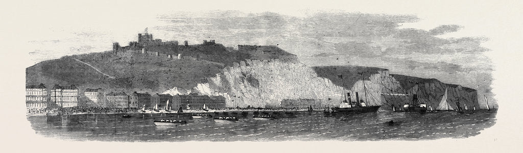 Detail of The Installation of Lord Palmerston As Lord Warden of the Cinque Ports Dover Regatta: The Boat Races for the Lord Warden's and Other Prizes by Anonymous