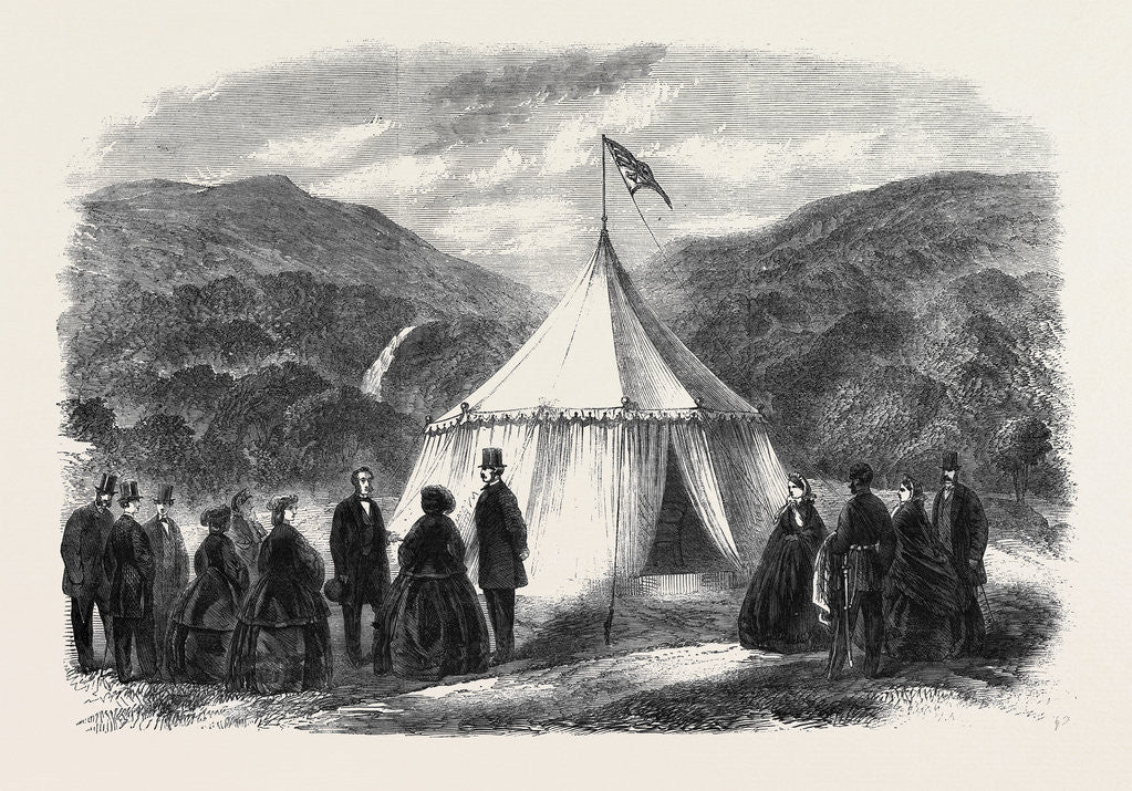 Detail of Her Majesty's Visit to Ireland: The Royal Tent at Derricunihy Killarney by Anonymous