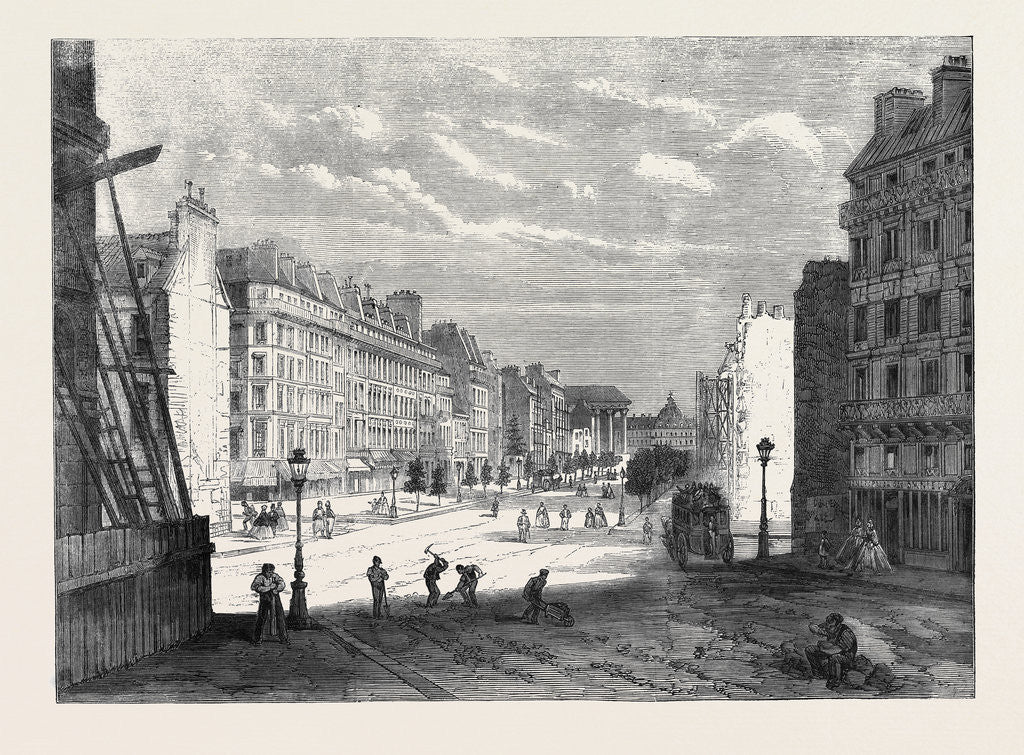 Detail of New Boulevard Malesherbes Looking Towards the Madeleine by Anonymous
