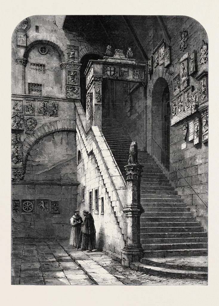 Detail of The Old Bargello Florence. by Anonymous