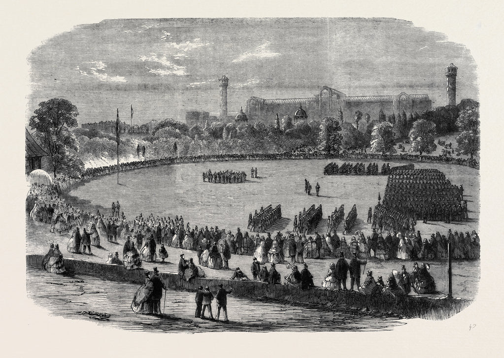 Detail of Review at the Crystal Palace of Cadets Attached to Metropolitan and Suburban Volunteer Corps by Anonymous