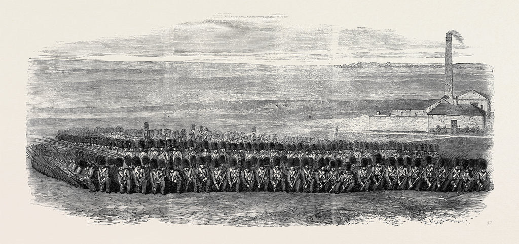 Detail of Square of the First Battalion of Grenadier Guards to which Brigaded with the 36th Regiment the Prince of Wales Was Attached by Anonymous