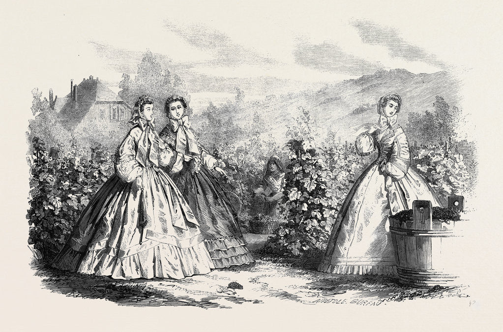 Detail of Paris Fashions for October. by Anonymous