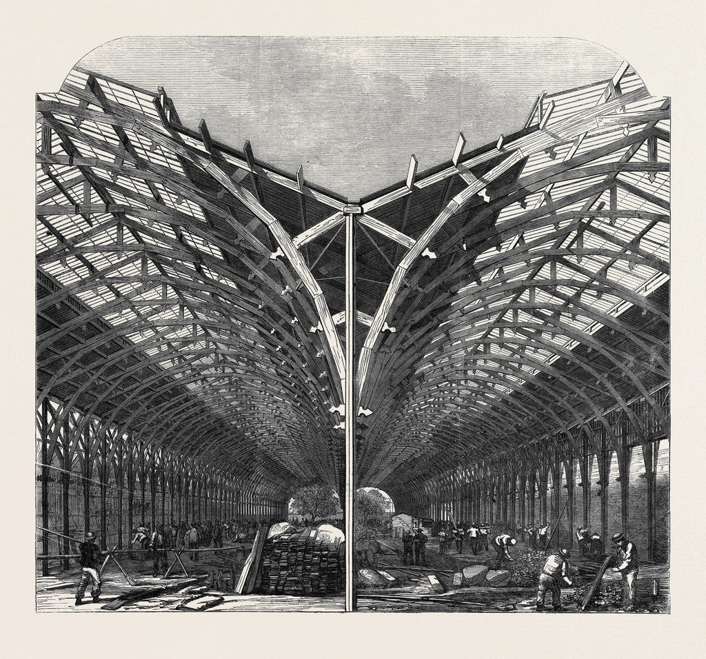 Detail of Progress of the International Exhibition: The Machinery Department by Anonymous