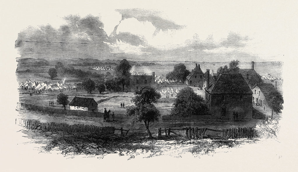 Detail of The Civil War in America: View of Yorktown Virginia from the Old Nelson House by Anonymous