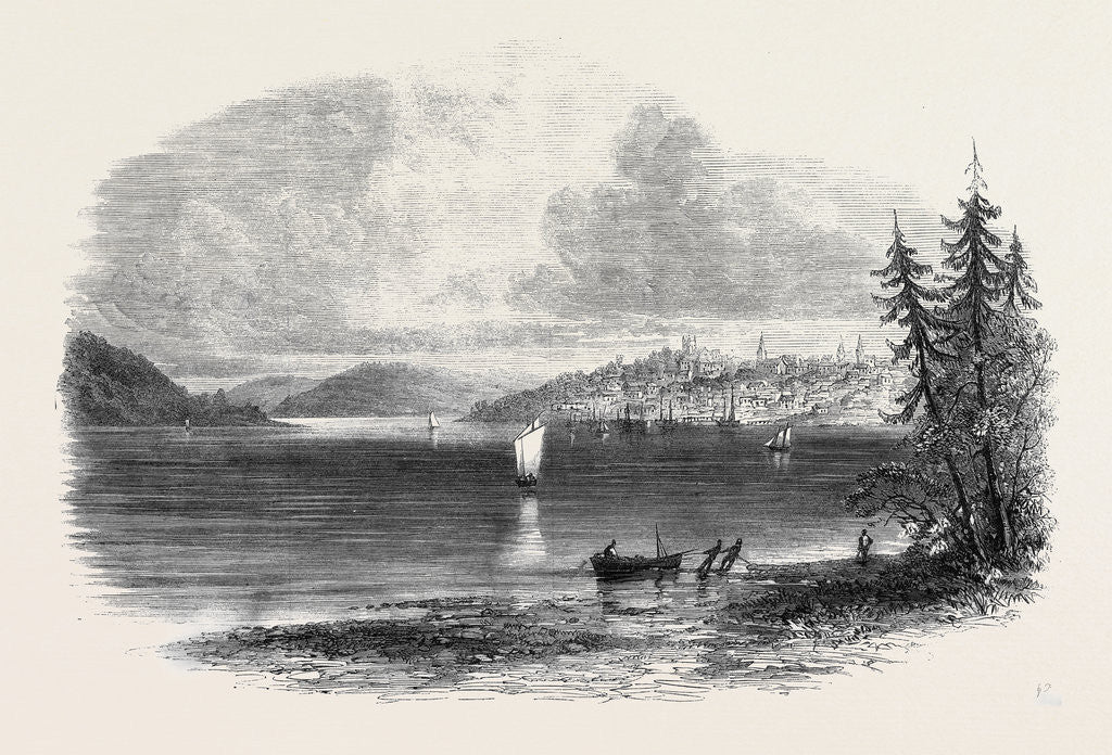 Detail of View of Lunenburg from Battery Point the Nova Scotian Goldfields by Anonymous