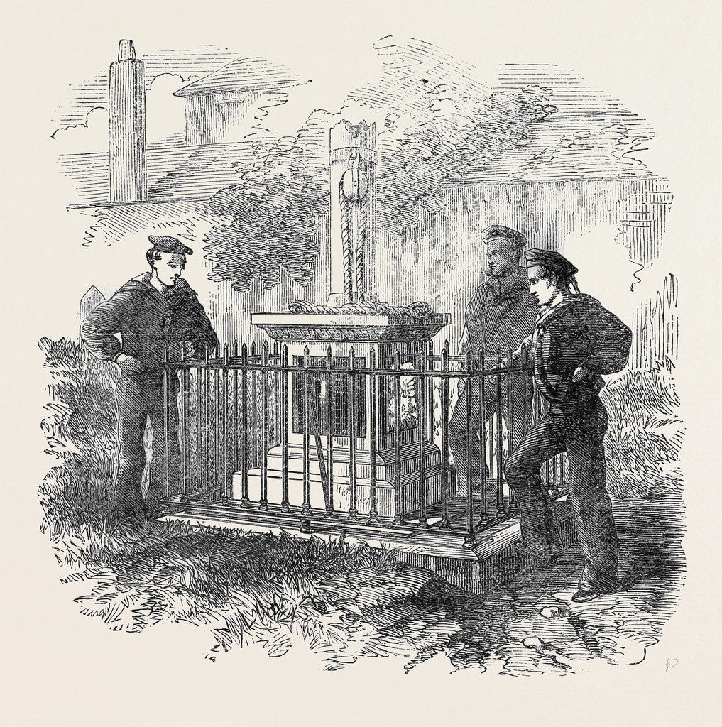 Detail of Monument to the Memory of Capt. Boyd and Six Seamen of H.M.S. Ajax in Monkstown Churchyard Near Kingstown by Anonymous