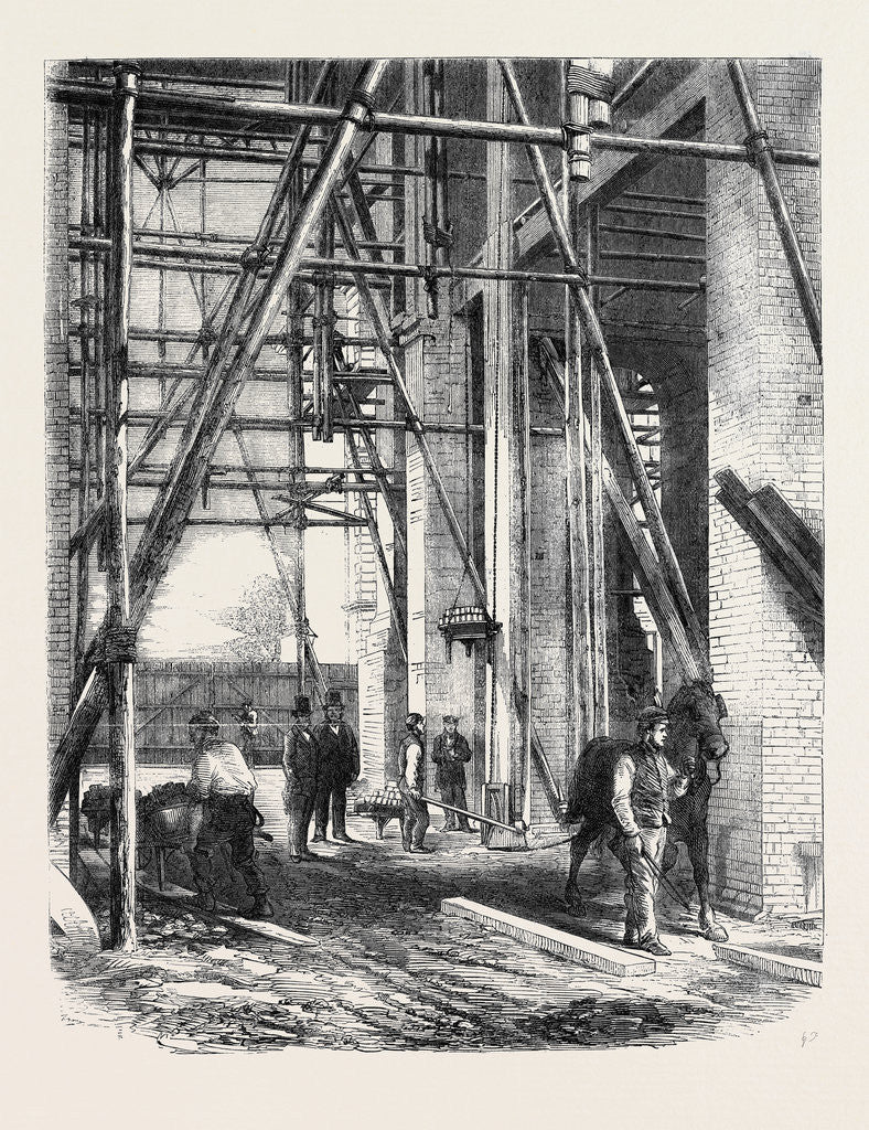 Detail of Progress of the Great Exhibition Building: Hoisting Apparatus by Anonymous