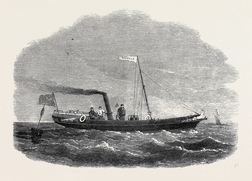 Detail of The Screw Clipper Yacht Gazelle by Anonymous