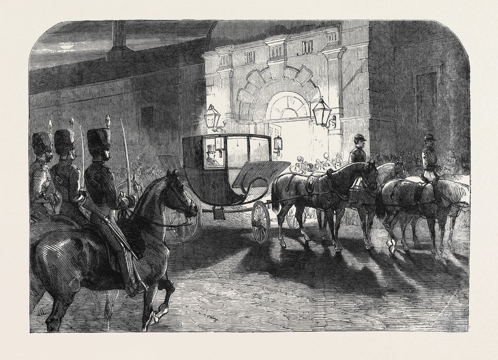 Detail of The Arrival of the Prince of Wales at Clumber on a Visit to the Duke of Newcastle by Anonymous