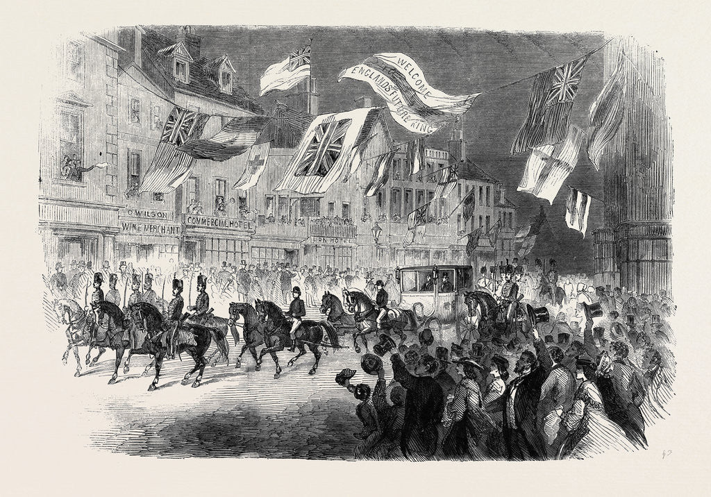Detail of Visit of the Prince of Wales to Clumber: His Royal Highness Passing Through Worksop by Anonymous