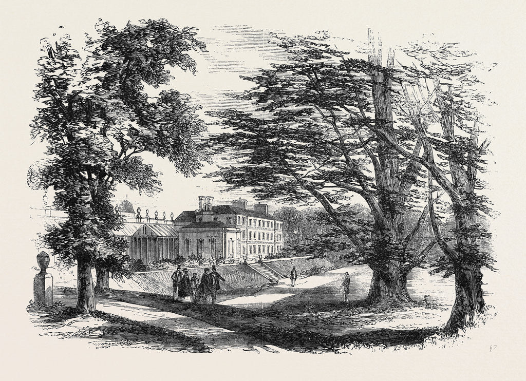 Detail of Worksop Manor the Residence of Lord Foley Visited by His Royal Highness Yesterday Week Visit of the Prince of Wales to Clumber October 26 1861 by Anonymous