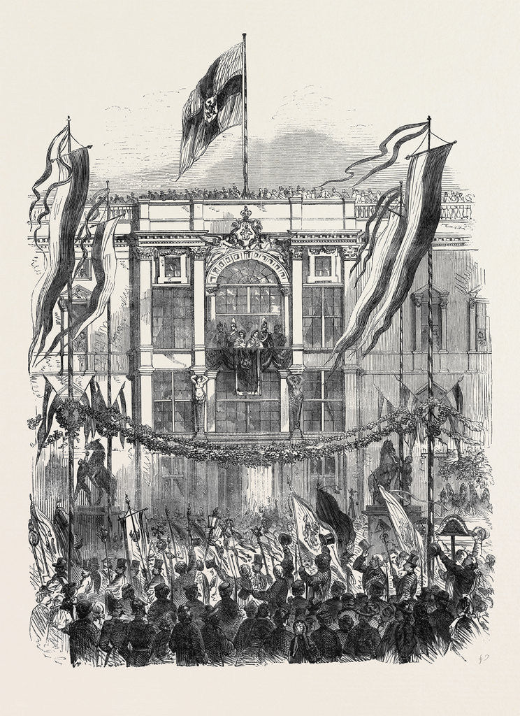 Detail of The Coronation of the King and Queen of Prussia: State Entry Into Berlin the Trades Defiling Before the Royal Party by Anonymous