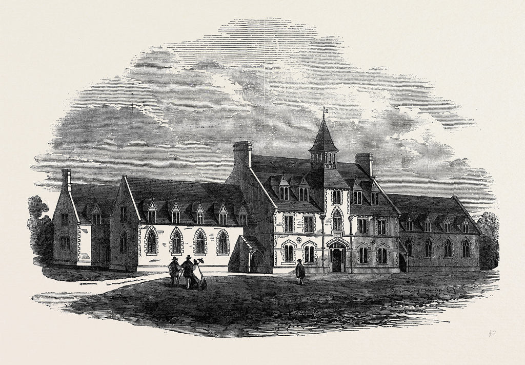 Detail of Devon County School West Buckland Recently Opened by Earl Fortescue by Anonymous