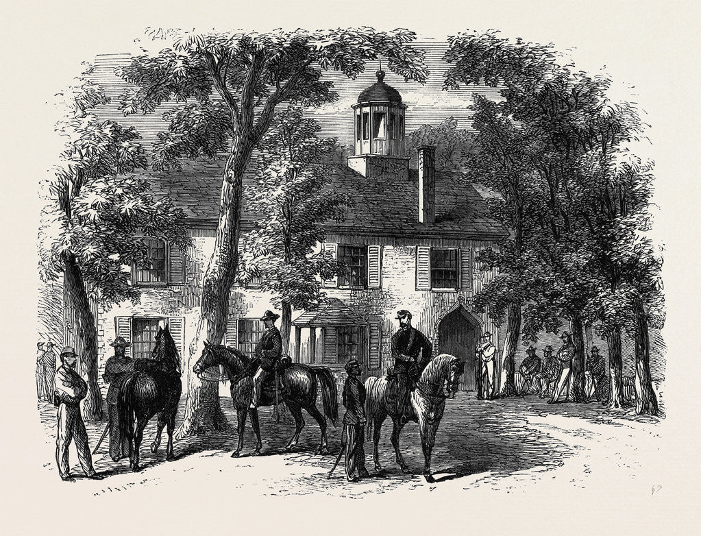 Detail of The Civil War in America: Fairfax Courthouse the Headquarters of General Beauregard by Anonymous
