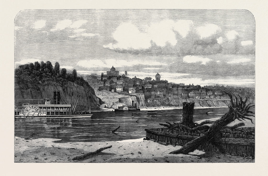Detail of View of St. Joe Missouri from the Kansas Side by Anonymous
