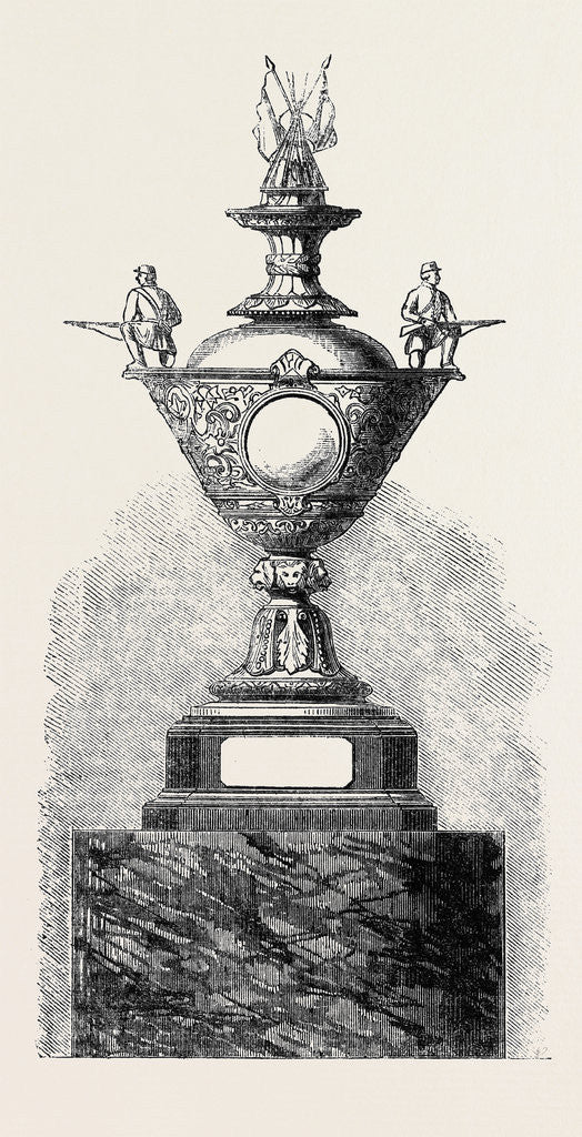 Detail of Challenge Cup of the County of Lancaster Rifle Association by Anonymous