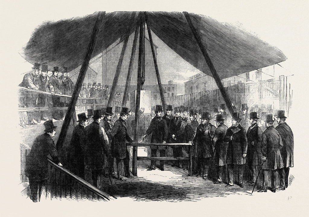 Detail of Lord Berners Laying the Foundation Stone of the Agricultural Hall Islington by Anonymous