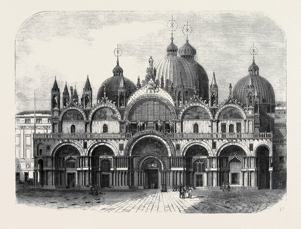 Detail of The Church of St. Mark Venice by Anonymous