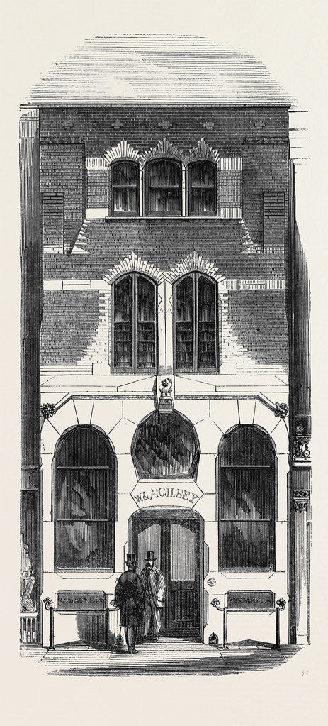 Detail of Messrs. Gilbey's Wine Office Oxford Street by Anonymous