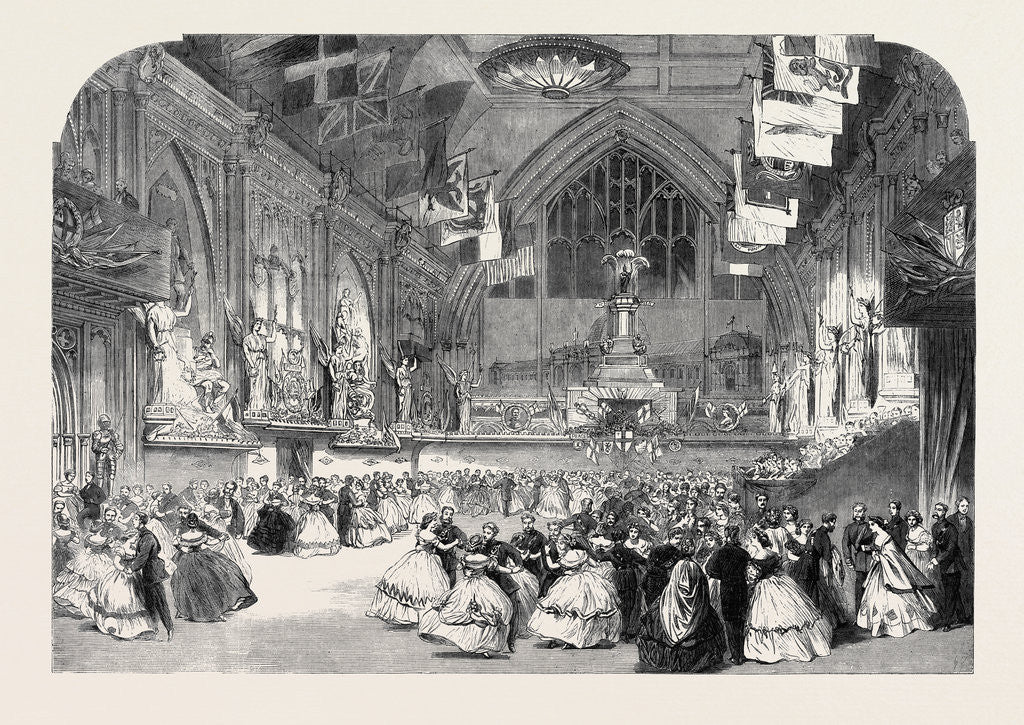 Detail of The London Rifle Brigade Ball at Guildhall by Anonymous