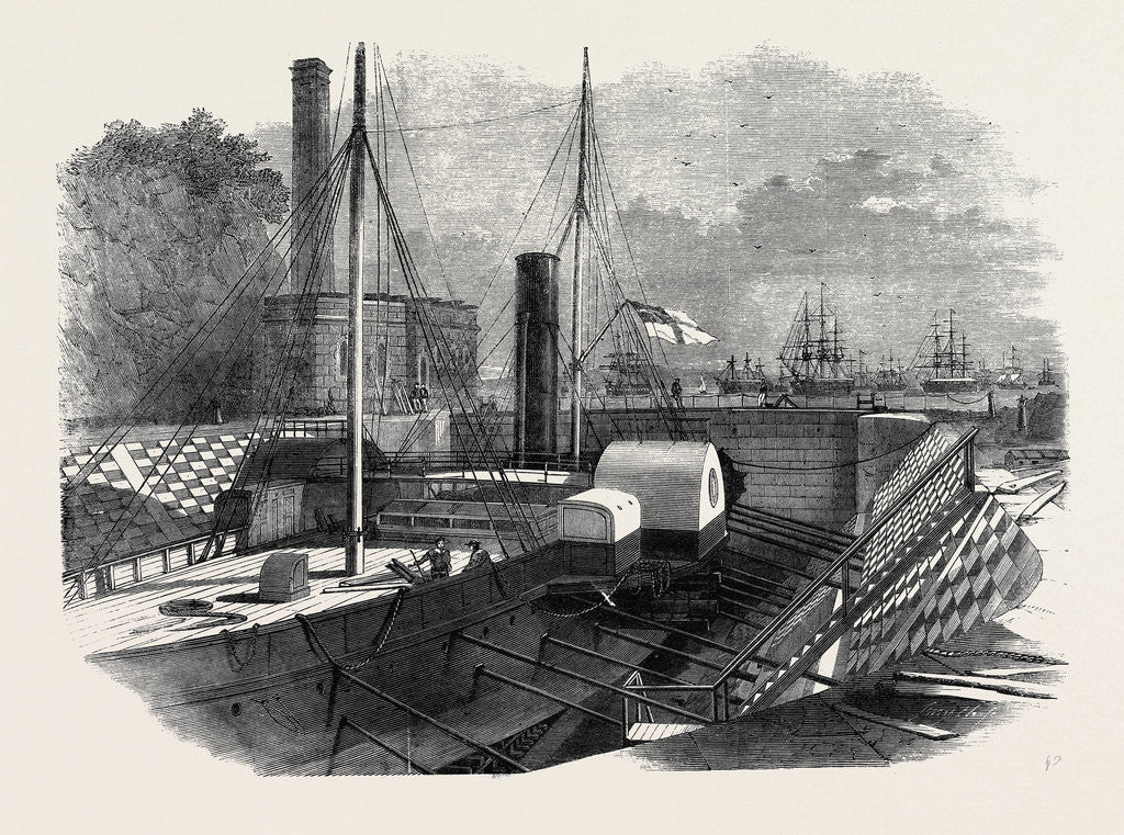 Detail of The Imperial Dock Rio De Janeiro Showing the Entrance Closed by the Caisson by Anonymous