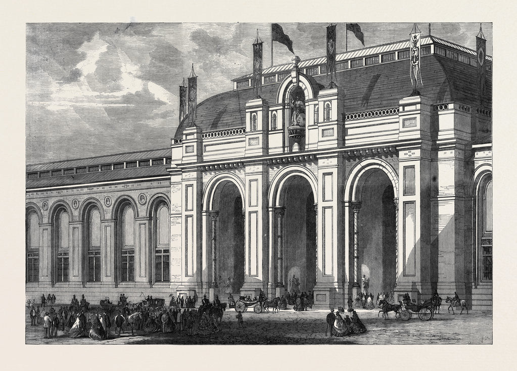 Detail of The Main Entrance of the International Exhibition Building by Anonymous