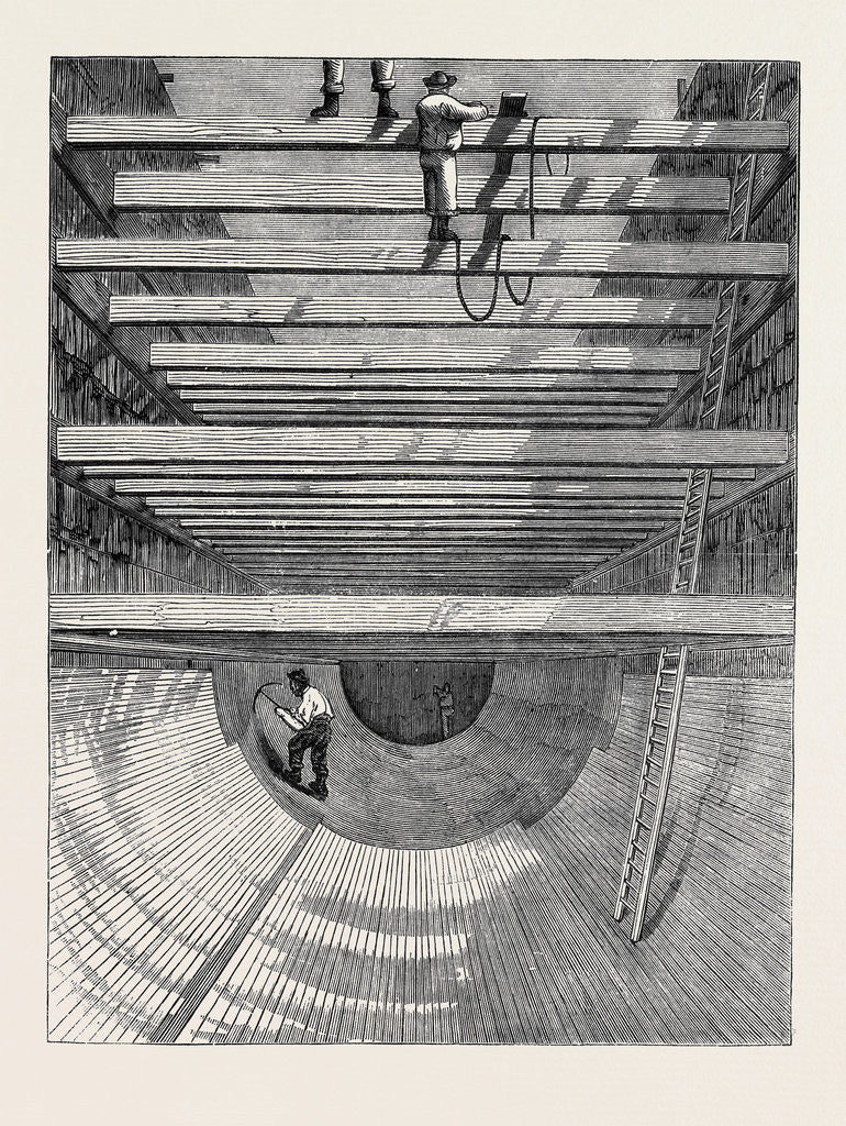 Detail of Constructing the Invert for the Southern High Level Sewer London Main Drainage by Anonymous