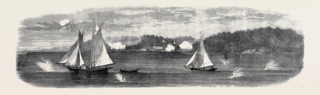 Detail of The Civil War in America: The Confederate Batteries on the Lower Potomac by Anonymous