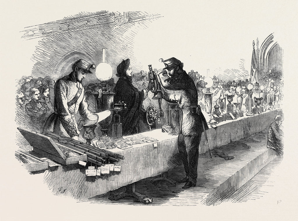 Detail of Presentation of Prizes to the Queen's (Westminster) Rifle Volunteers in Westminster Hall by Anonymous