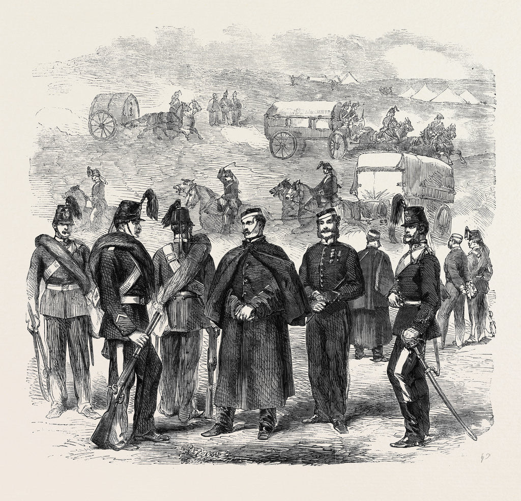 Detail of Reinforcements for Canada: The Military Train by Anonymous