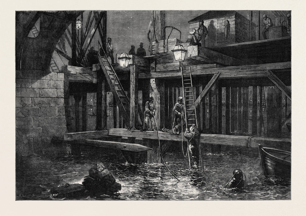 Detail of The Last Vestiges of Old Westminster Bridge by Anonymous