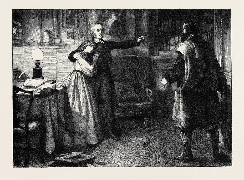 Detail of The Curate of Glevering: The Denunciation of Charles Trevor by Anonymous
