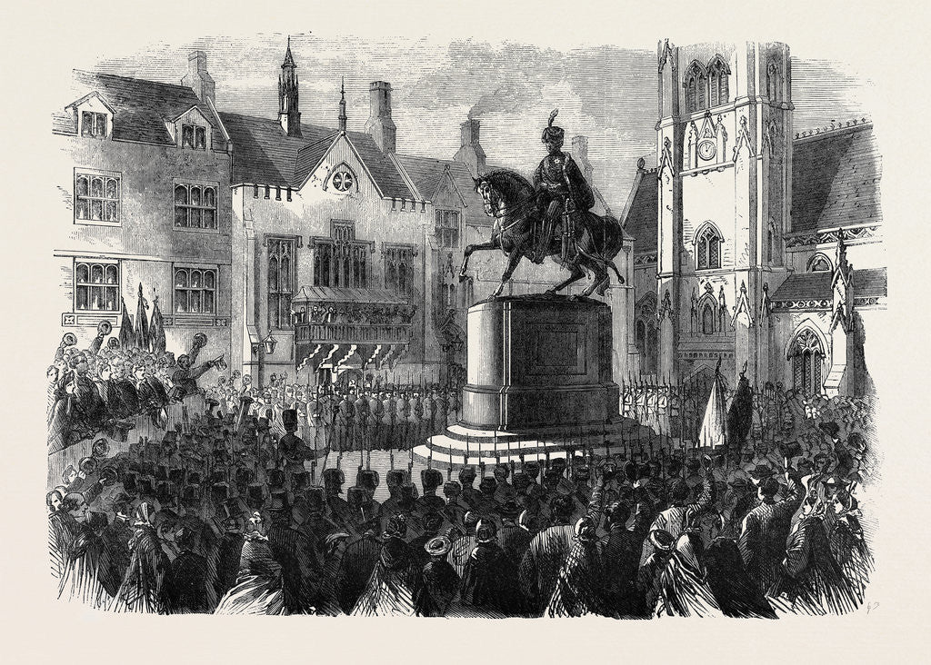 Detail of Inauguration of the Statue to the Memory of the Late Marquis of Londonderry at Durham by Anonymous