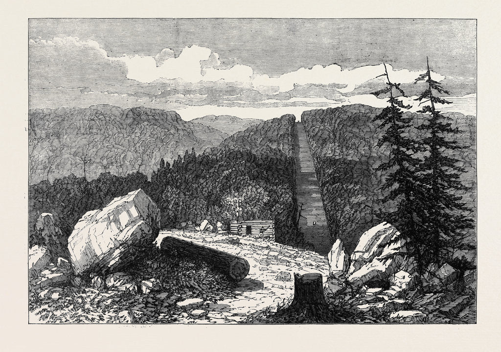 Detail of The Boundary Line Between the United States and Canada by Anonymous