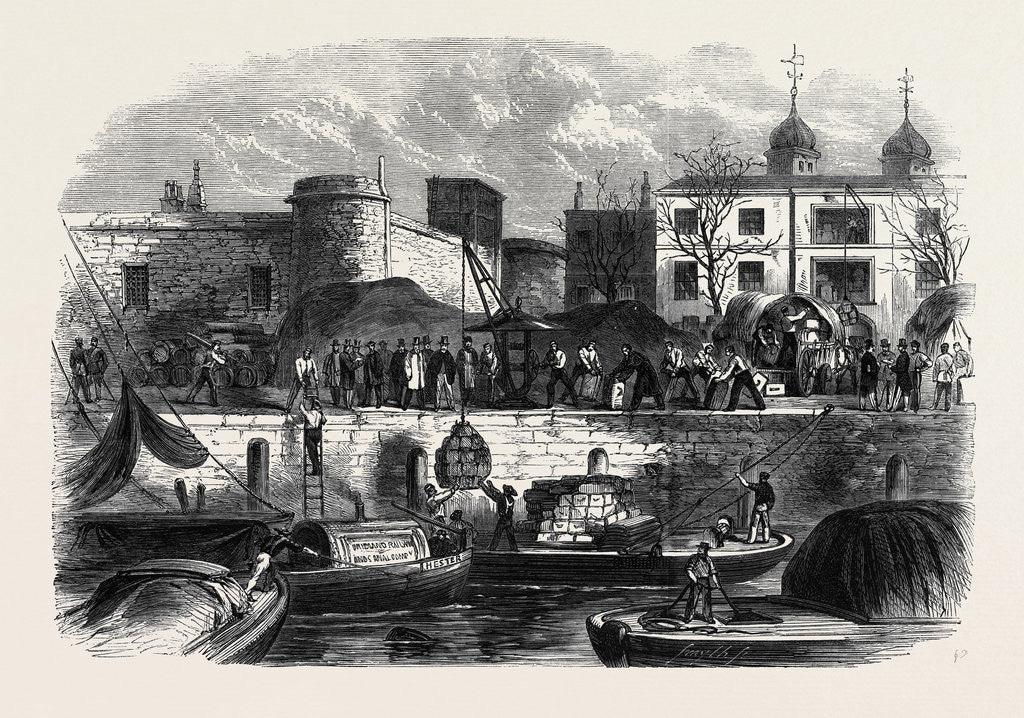 Detail of Shipping Munitions of War at the Tower for Canada December 28 1861 by Anonymous
