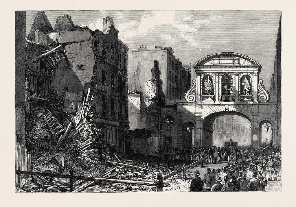 Detail of Forlorn Condition of Temple Bar 1868 by Anonymous