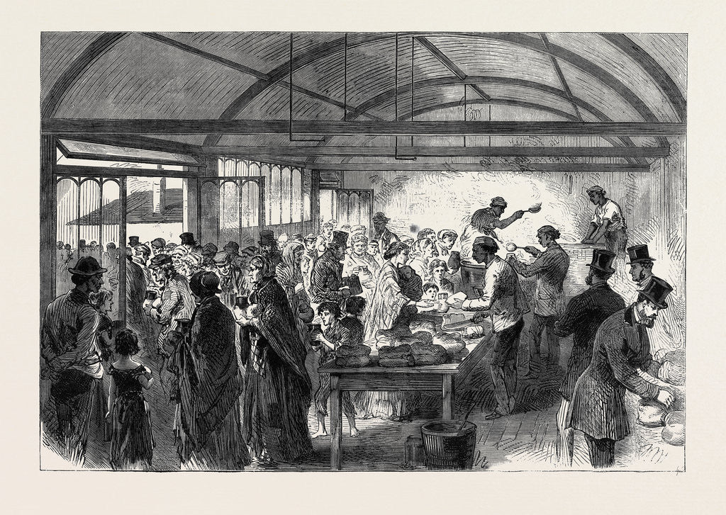 Detail of Distributing Soup at the Strangers' Home Limehouse 1868 by Anonymous